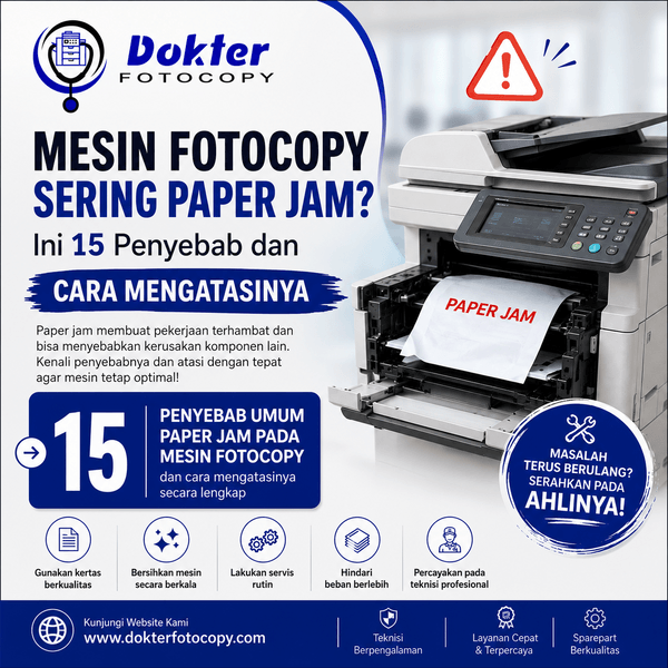 Mesin Fotocopy Sering Paper Jam? Ini 15 Penyebab