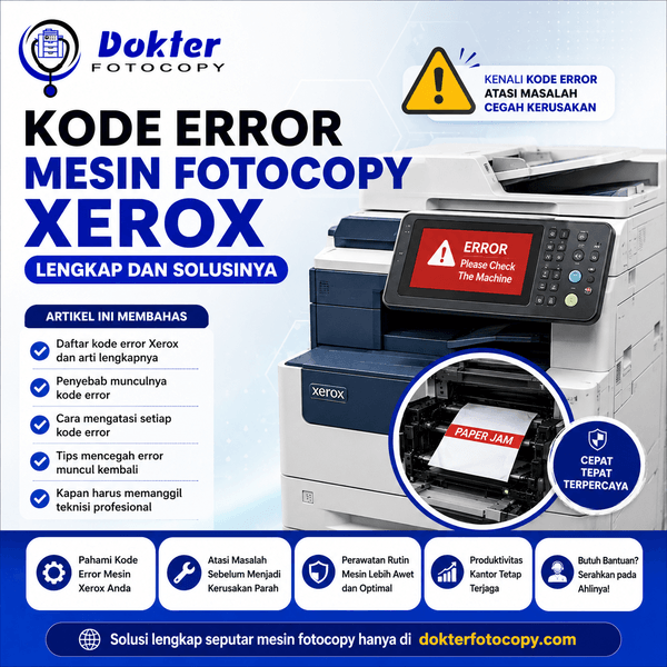 Kode Error Mesin Fotocopy Xerox Lengkap dan Solusinya
